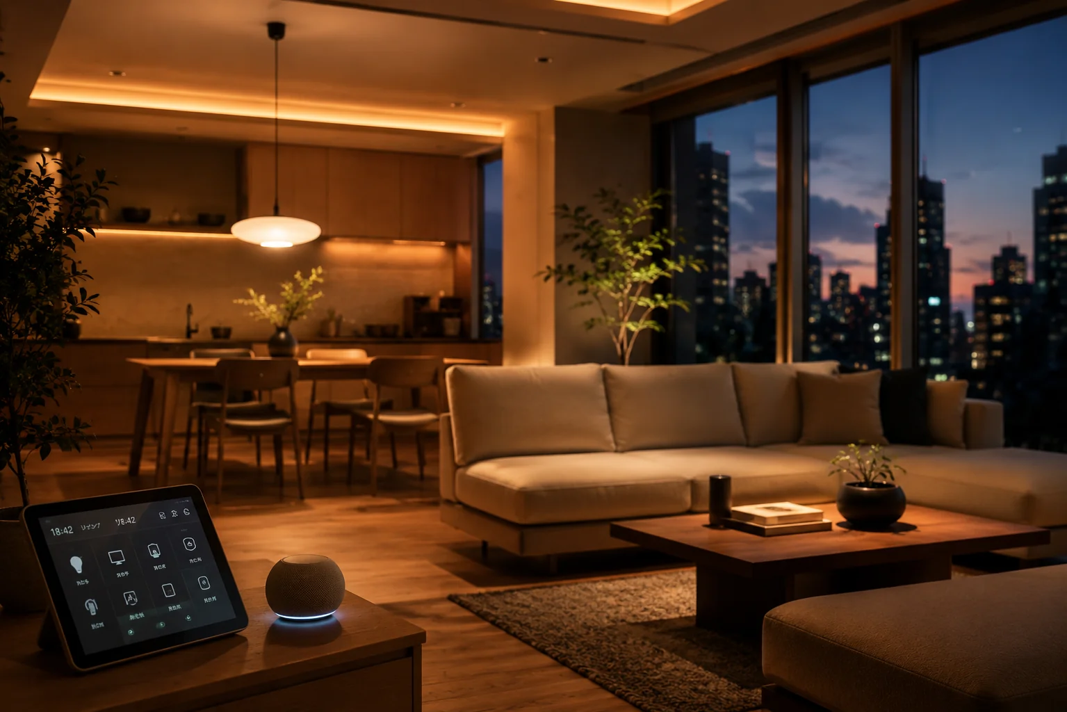 Home Hub 既存住宅をスマートホーム化 — AI 生成イメージ